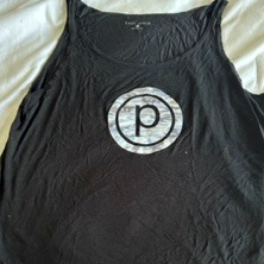 Pure Barre Tank with Camo circle P